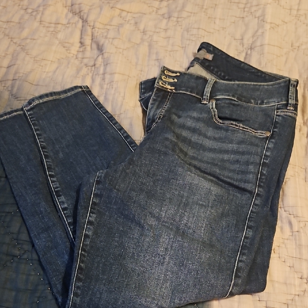Torrid Dark Blue Skinny Jeans